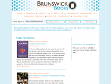 Tablet Screenshot of brunswickbooks.ca